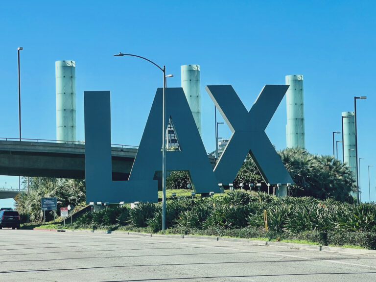 Los Angeles Airport sign