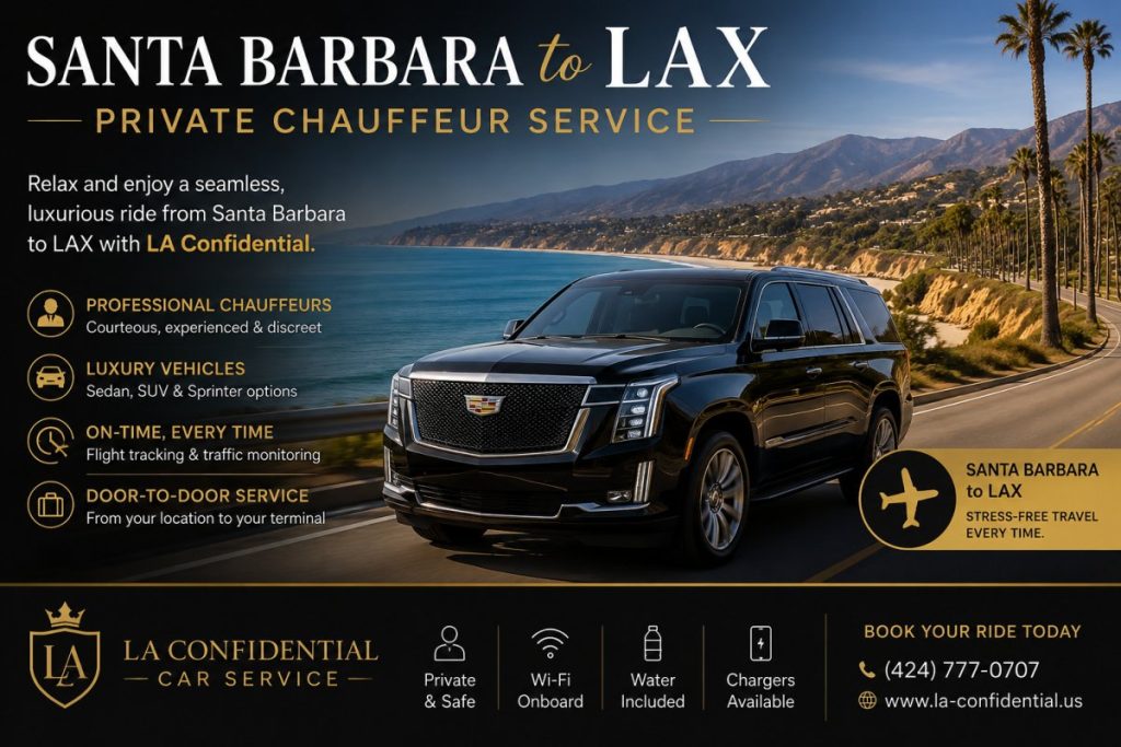 Santa Barbara to LAX Private Chauffeur Service